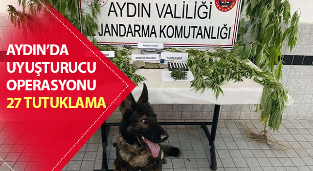 Jandarmadan uyuşturucu operasyonu: 27 tutuklama