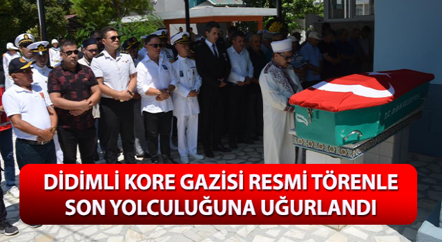 Kore gazisi resmi törenle son yolculuğuna uğurlandı