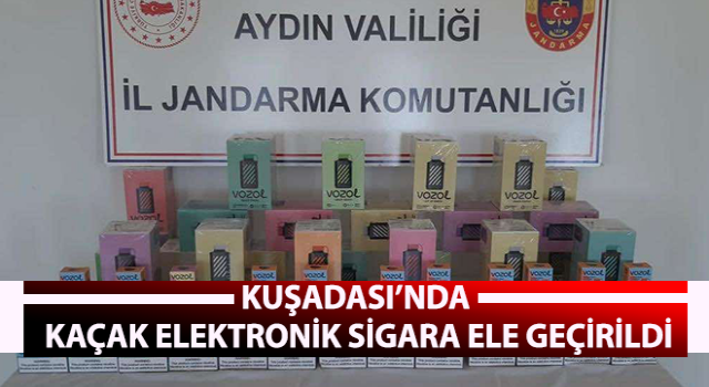 Kuşadası’nda kaçak elektronik sigara ele geçirildi