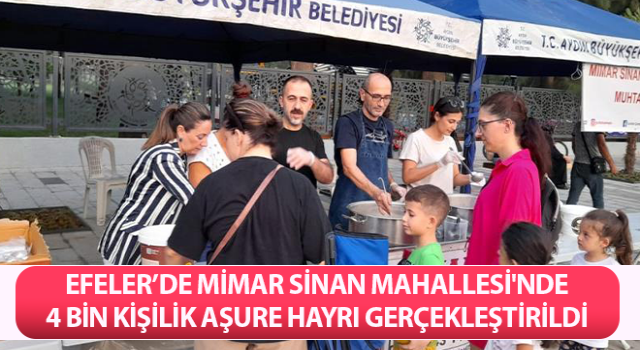 Mimar Sinan Mahallesi’nden 4 bin kişilik aşure hayrı