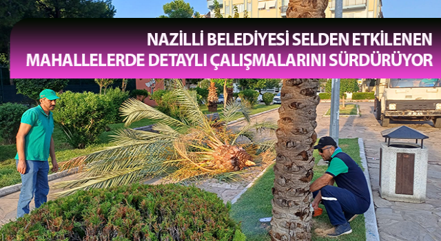 Nazilli ‘de selden etkilenen mahallelerde çalışmalar sürüyor