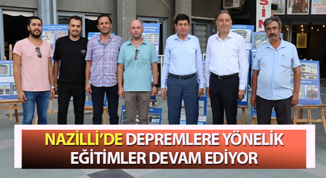 Nazilli’de depremlere yönelik eğitimler sürüyor