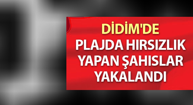 Plaj hırsızları yakalandı