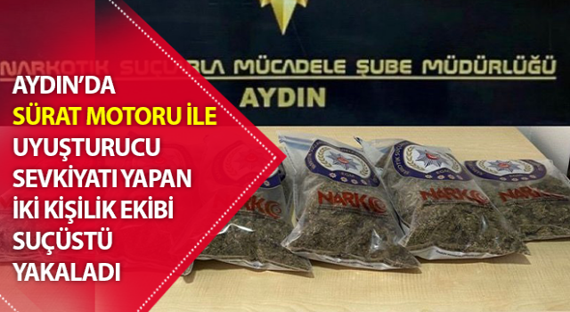 Sürat motoru ile uyuşturucu sevkiyatı polis engeline takıldı