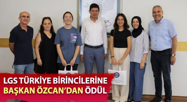 Türkiye birincilerine Başkan Özcan’dan ödül