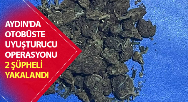 Uyuşturucu ile seyahat eden 2 şüpheli yakalandı