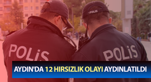 Aydın'da 12 hırsızlık olayı aydınlatıldı