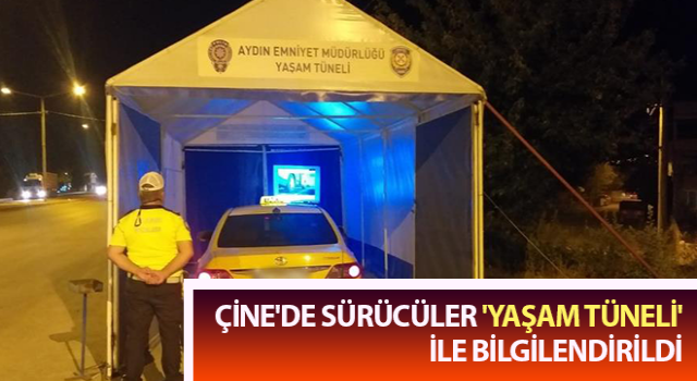 Çine'de sürücüler 'yaşam tüneli' ile bilgilendirildi