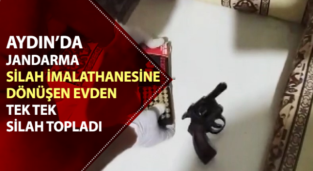 Ev değil cephanelik çıktı, poşet poşet silah ele geçirildi