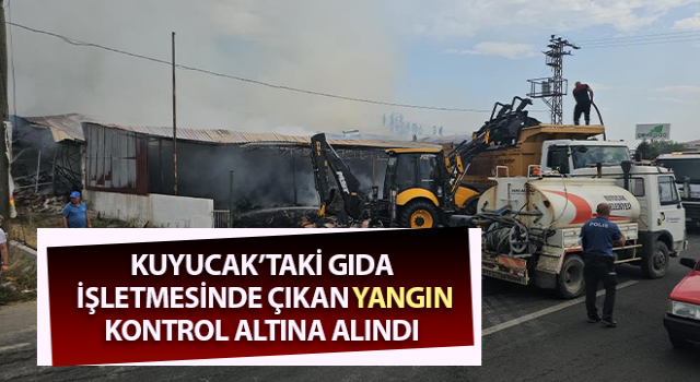 Gıda işletmesinde çıkan yangın kontrol altına alındı