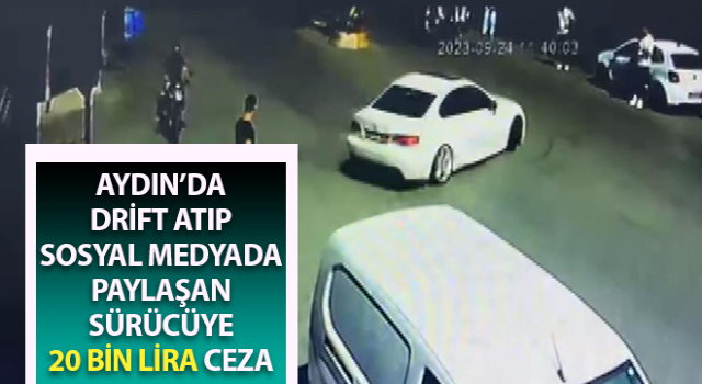 İki dakikalık drift şovu 20 bin liraya mal oldu