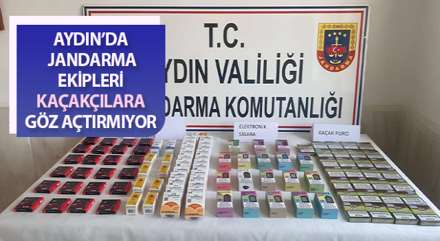 Jandarma ekipleri kaçakçılara göz açtırmıyor