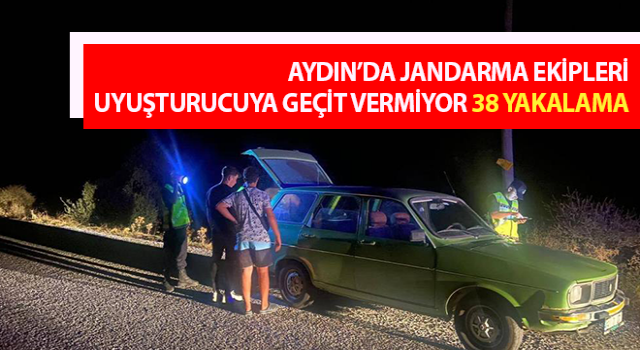 Jandarma uyuşturucuya geçit vermiyor: 38 yakalama