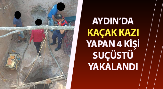 Kaçak kazı yaparken suçüstü yakalandılar