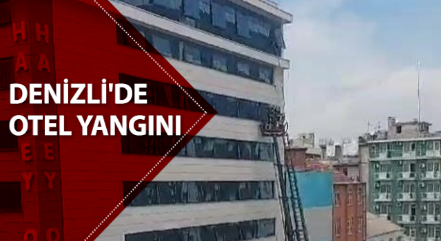 Otelde yangın paniği