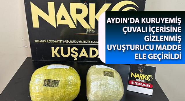 Otobüsle uyuşturucu sevkiyatını hassas burun Honaz bozdu