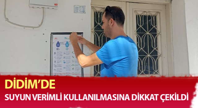 Suyun verimli kullanılmasına dikkat çekildi