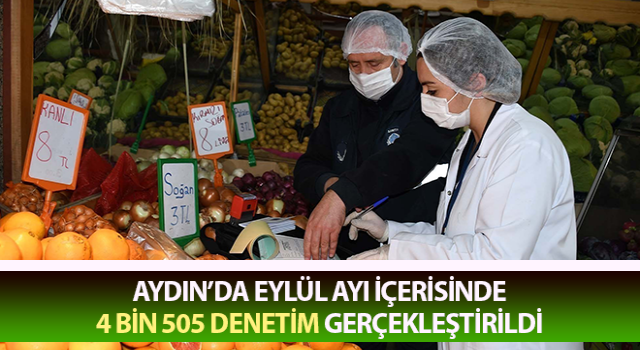 Aydın’da 4 bin 505 denetim gerçekleştirildi