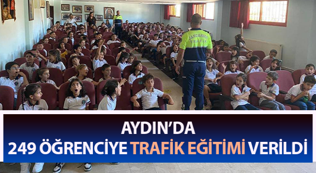 Aydın’da öğrencilere trafik eğitimi verildi