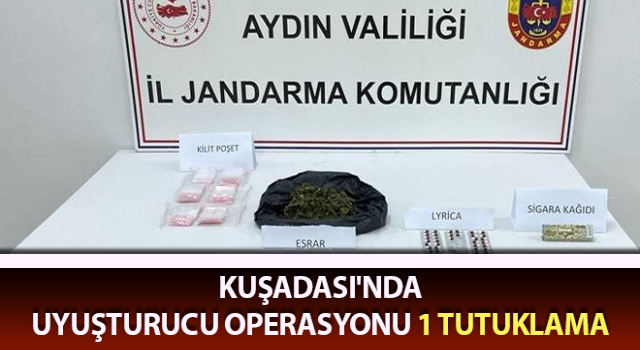 Aydın’da uyuşturucu operasyonu: 1 tutuklama