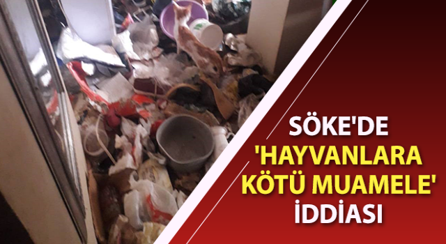 Bir evde telef olmuş ve bakıma muhtaç hayvanlar bulundu