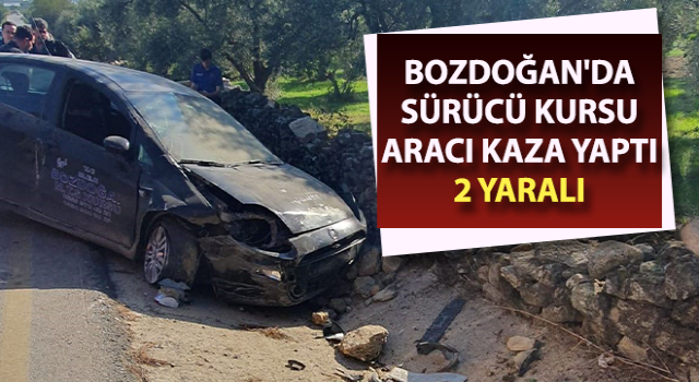 Bozdoğan'da trafik kazası: 2 yaralı