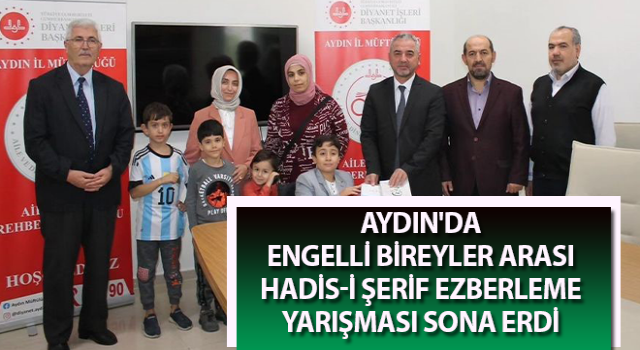 Hadis-i Şerif ezberleme final yarışması gerçekleştirildi