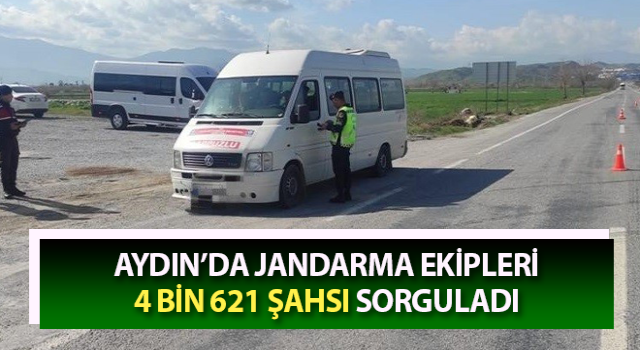 Jandarma 4 bin 621 şahsı sorguladı