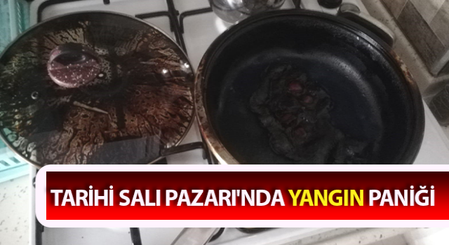 Ocakta unutulan yemek ekipleri alarma geçirdi