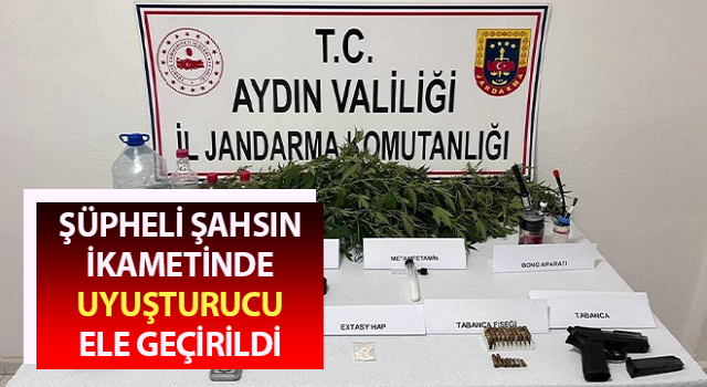 Şüpheli şahsın ikametinde uyuşturucu ele geçirildi