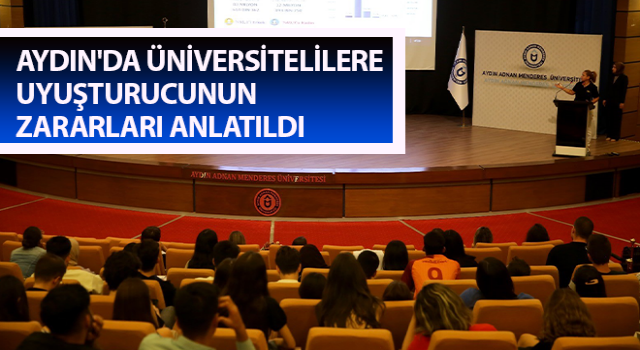 Üniversiteli öğrencilere uyuşturucunun zararları anlatıldı