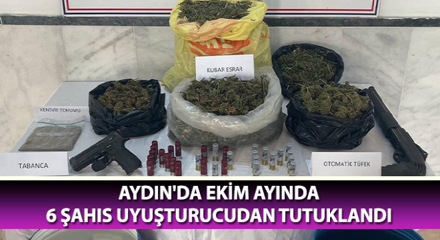 Aydın'da 6 şahıs uyuşturucudan tutuklandı