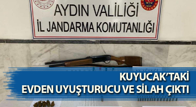 Aydın’da bir evden uyuşturucu ve silah çıktı