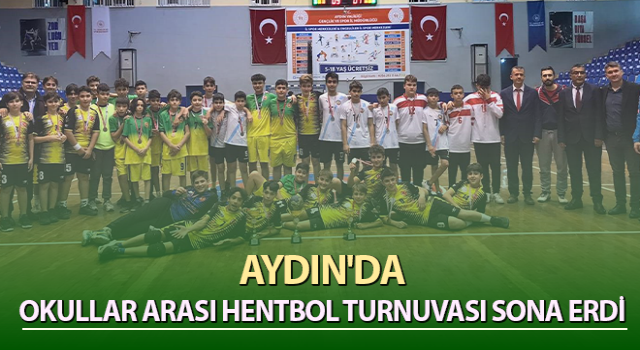 Aydın'da Okullar Arası Hentbol Turnuvası sona erdi