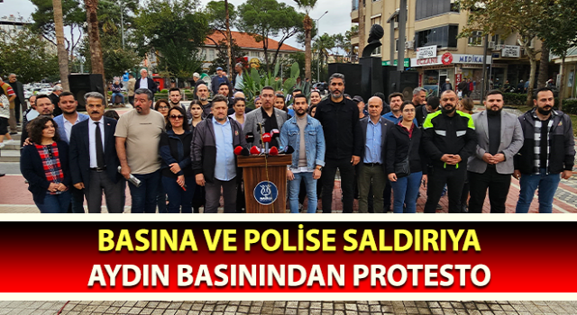 Aydınlı basın mensupları Naziili'de toplanıp saldırıları kınadı