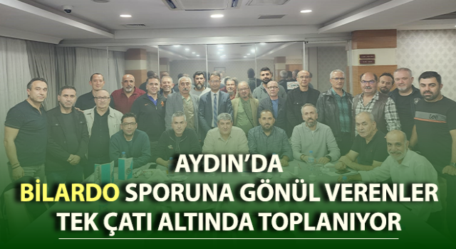 Bilardo sporuna gönül verenler tek çatı altında toplanacak