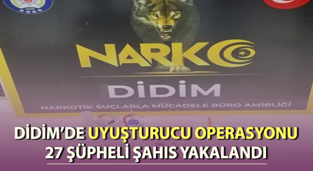 Didim’de uyuşturucu operasyonu