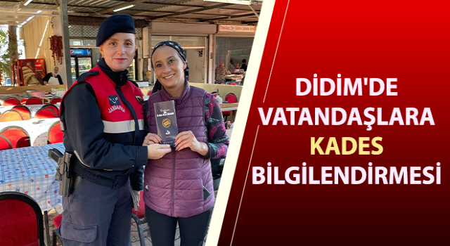 Didim'de vatandaşlara KADES bilgilendirmesi