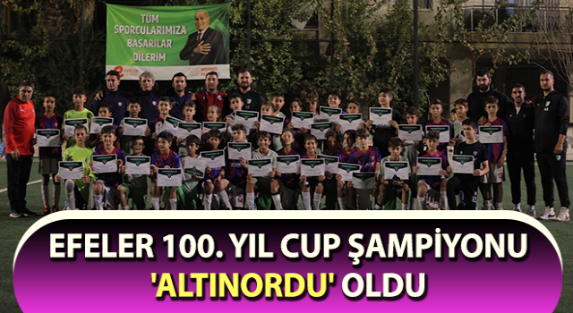 Efeler 100. Yıl Cup Şampiyonu 'Altınordu' oldu