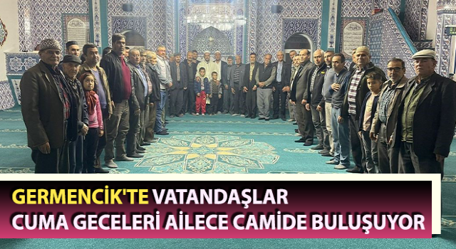 Germencik'te vatandaşlar camide buluşuyor