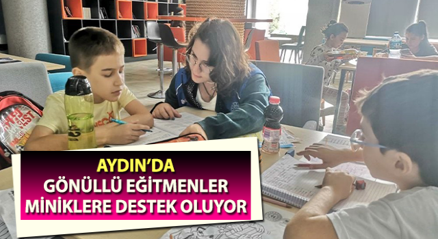 Gönüllü eğitmenler miniklere destek oluyor