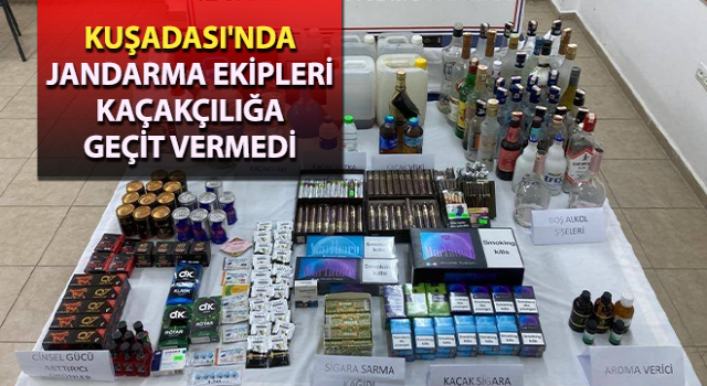 Jandarma ekipleri kaçakçılığa geçit vermedi