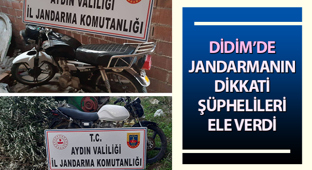 Jandarmanın dikkati şüphelileri ele verdi