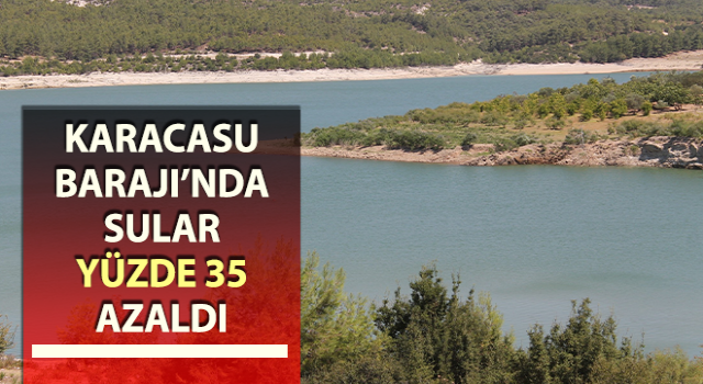 Karacasu Barajı’nda sular yüzde 35 azaldı