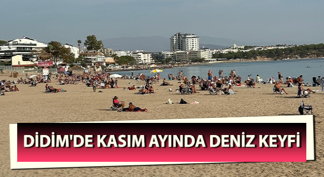 Kasım ayında vatandaşlar sahilleri doldurdu