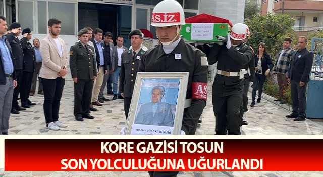 Kore Gazisi Tosun, son yolculuğuna uğurlandı