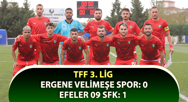 TFF 3. Lig: Ergene Velimeşe Spor: 0 - Efeler 09 SFK: 1