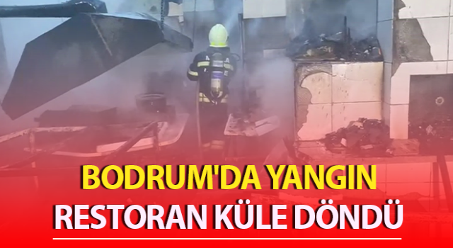 Yangın restoranı küle çevirdi