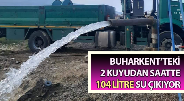 Aydın’da 2 kuyudan saatte 104 litre su çıkıyor