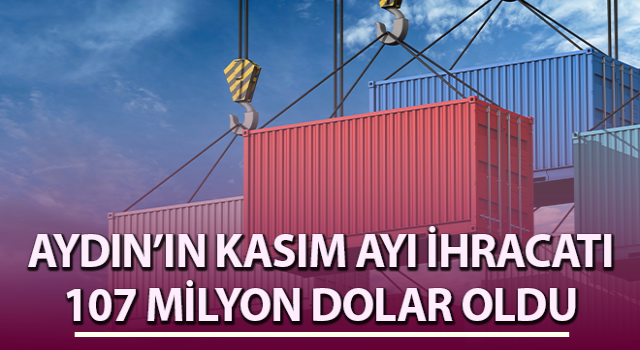 Aydın’ın ihracatı 107 milyon dolar oldu